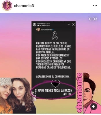 Belinda's statements after their separation