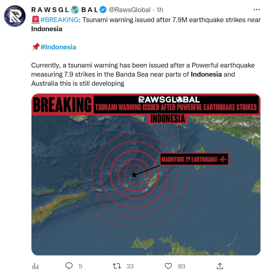 Terremoto Indonesia