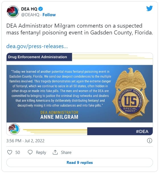 Envenenamiento masivo Florida muertos