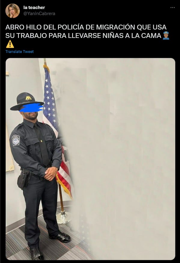 Customs Office agent is exposed on social networks