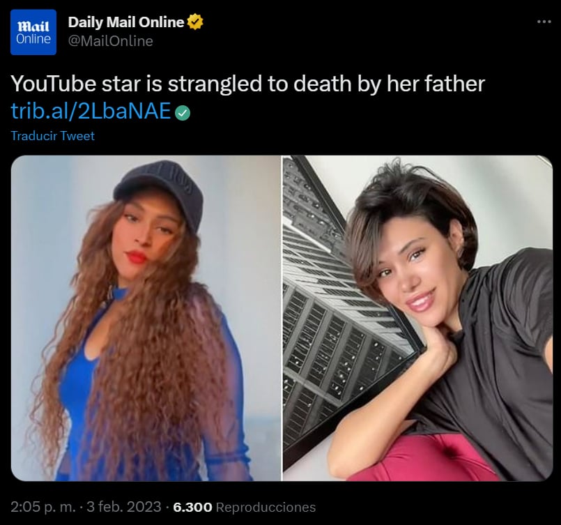 Youtuber Tiba al-Ali fue estrangulada por su padre hasta la muerte
