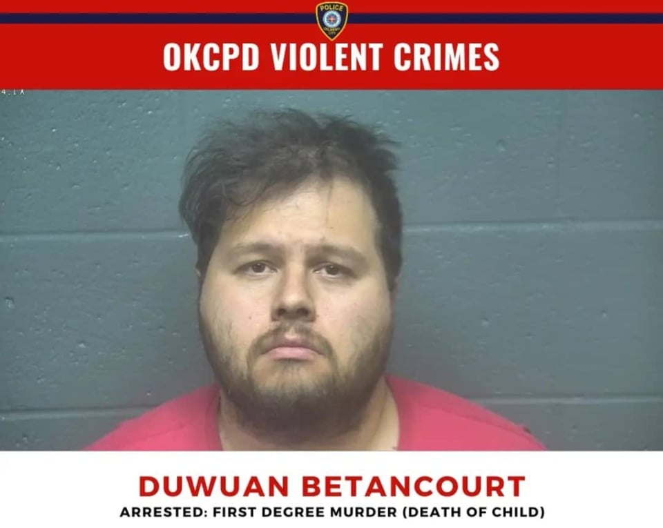 Duwuan Betancourt, padre hispano mata bebé, Oklahoma, Departamento de Policía de Oklahoma, crimen, MundoNOW
