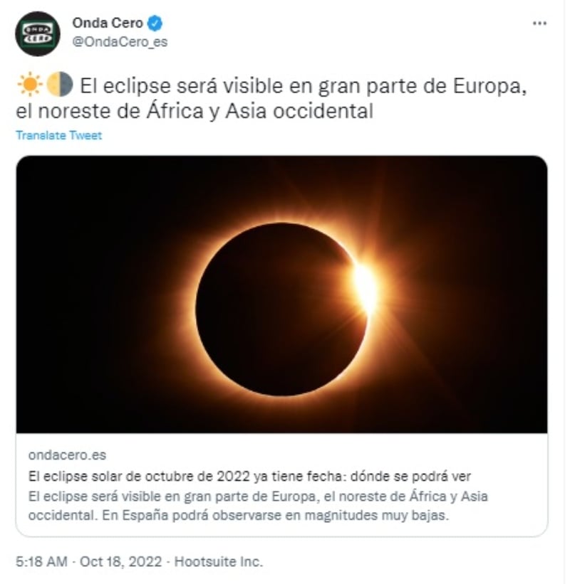 Será el último del año