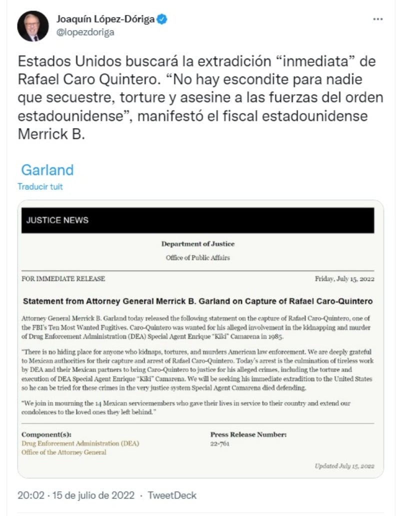 "No hay escondite para nadie"