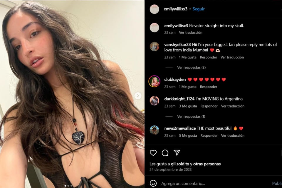 Emily Willis, cine para adultos, estado de salud, OnlyFans, MundoNOW