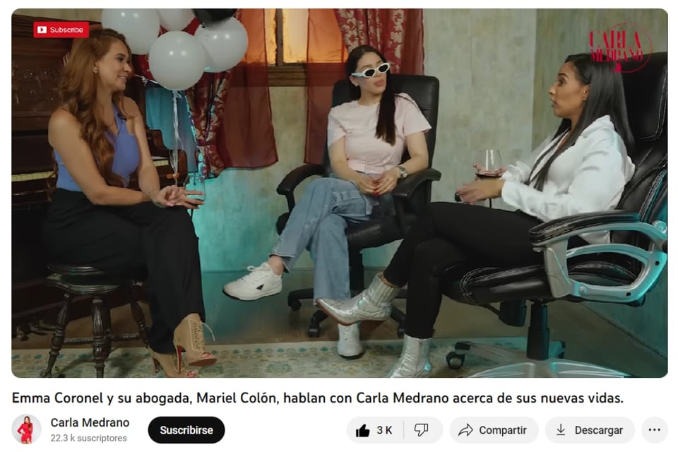 Podcast de Carla Medrano, Emma Coronel, El Chapo, Entrevista reveladora, MundoNOW