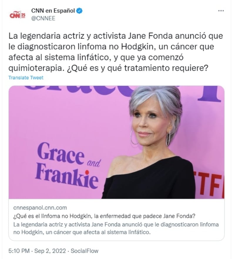 ¿Qué es el Linfoma de Hodking?: El cáncer que le detectaron a Jane Fonda