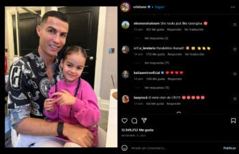 El outfit rosa de la hija de Georgina