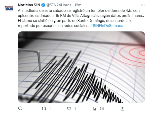 Sismo Santo Domingo