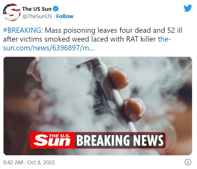 envenenamiento masivo EEUU muertos enfermos