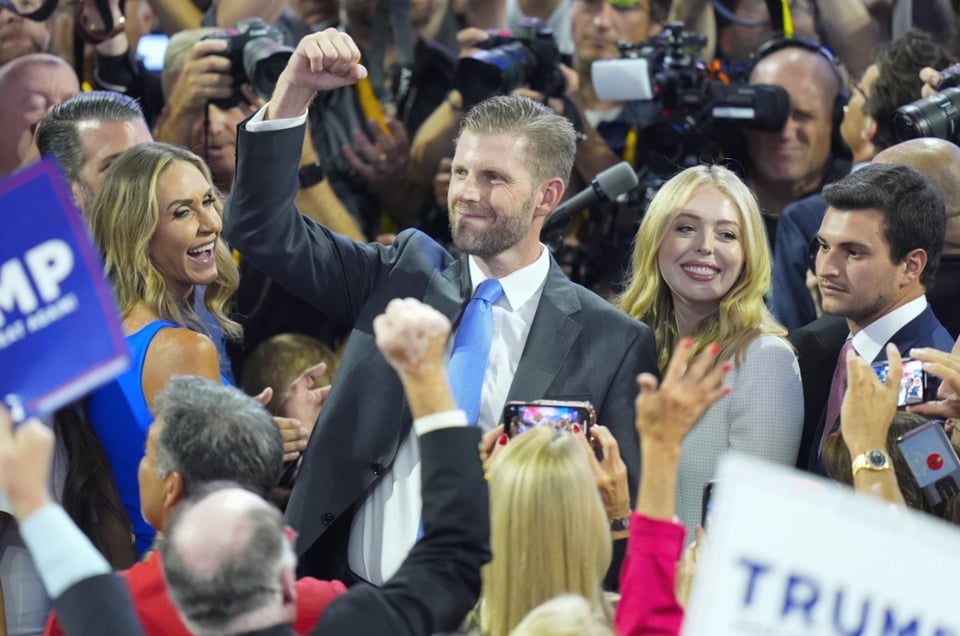 Trump nominated Republican Party, Eric Trump, Trump's son, Republican Convention, MundoNOW