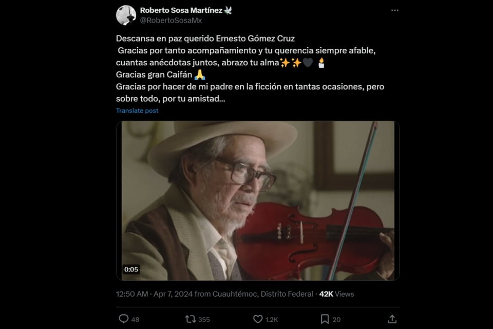 arte escénico, legado artístico, homenaje, condolencias, figura icónica, industria cinematográfica, MundoNOW