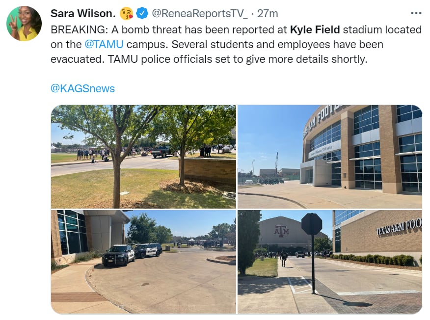 Amenaza bomba Kyle Field
