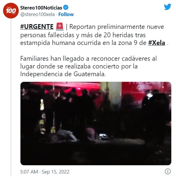 muertos estampida humana en festival