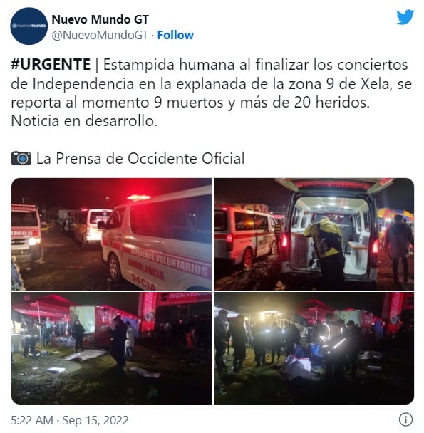 muertos estampida humana en festival
