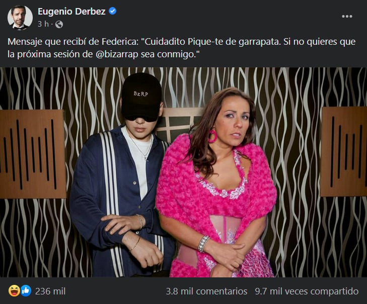 Eugenio Derbez se "burla" de Shakira y Piqué