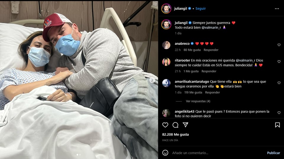 Valeria Marín, prometida de Julián es ingresada al hospital