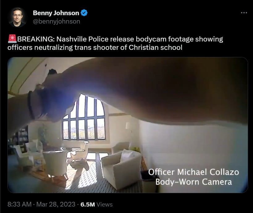 Revelan video donde la policía mata a la tiradora de Nashville