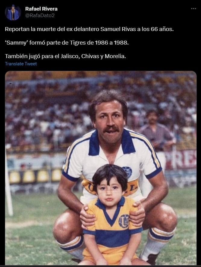 Murió Sammy Rivas, exjugador de Chivas y Tigres