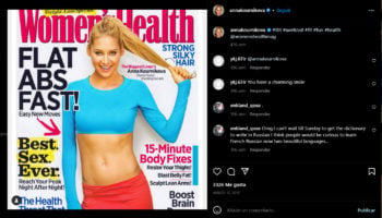 Tenista y modelo, Kournikova ha aparecido en prestigiosas revistas
