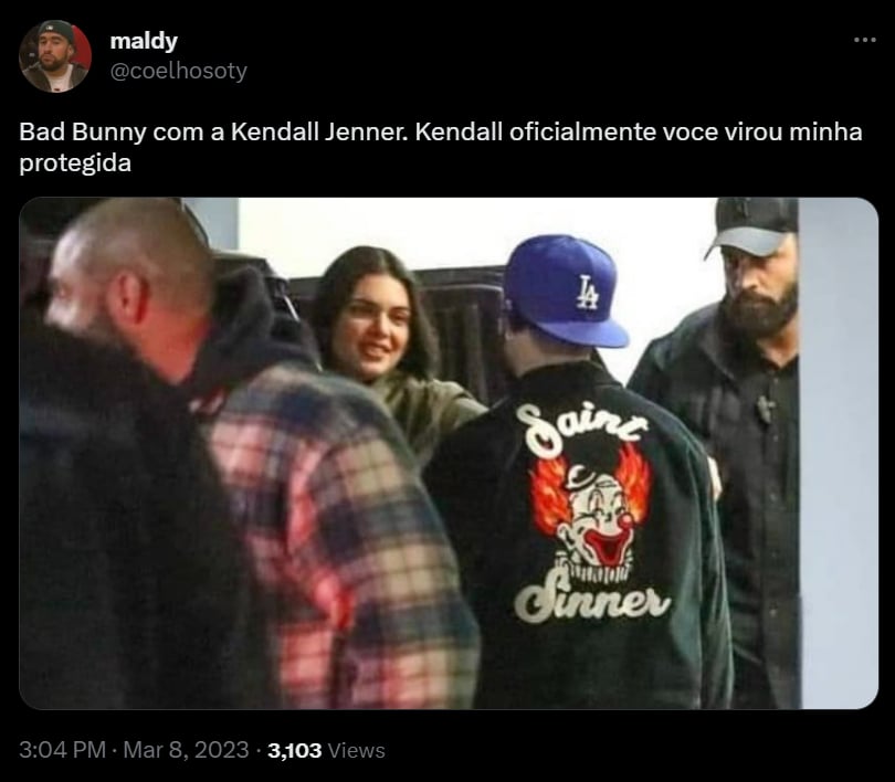 Kendall Jenner and Bad Bunny were seen in Hollywood