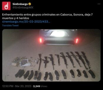 Decomisaron 11 armas y 10 vehículos