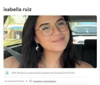 Amigo cercano de la sobrina de Mayrita abre un GoFundMe