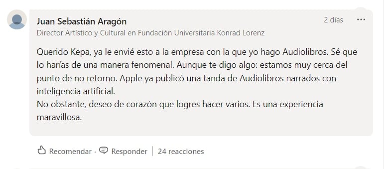 Usuarios ayudan al actor colombiano