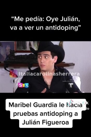 Maribel Guardia se preocupaba, razón principal por la que le hizo el antidoping a Julián Figueroa