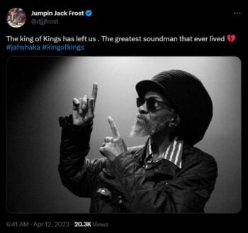 Murió Jah Shaka, leyenda jamaiquina del dub y reggae