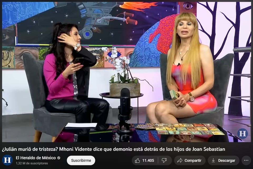 La terrible advertencia que lanzó Mhoni Vidente sobre el hermano de Julián