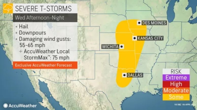 Tormentas podrían llegar el Miércoles a otros estados