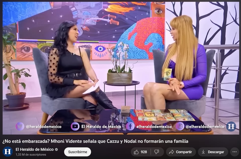 Mhoni Vidente points out that Cazzu and Nodal will not form a family