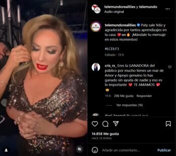 Acusan de fraude a Telemundo por la victoria de Madison, Paty aparece llorando y agradece al público