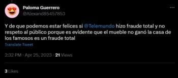 Usuarios acusan de fraude a Telemundo porque no eligieron otro ganador