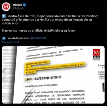 "La Reina del Pacífico" gana demanda contra Telemundo