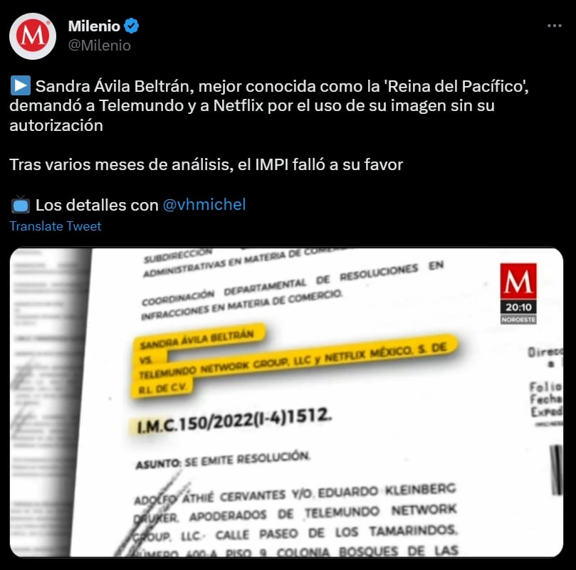 "The Queen of the Pacific" wins lawsuit against Telemundo