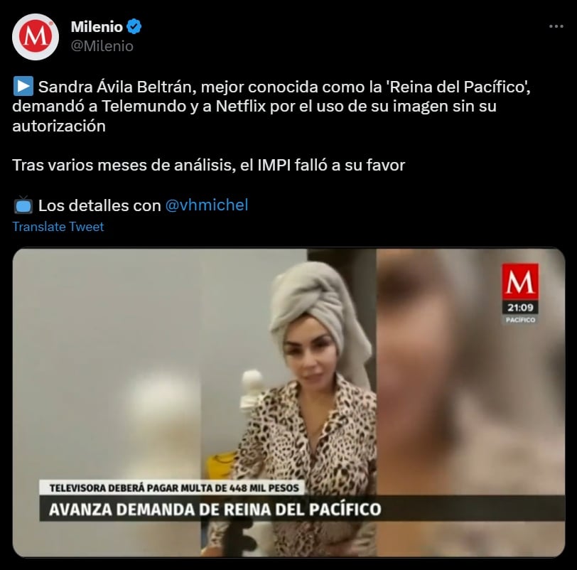 The Queen of the Pacific wins a lawsuit against Telemundo, how much will the company pay?