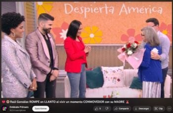 La madre de Raúl González le hace una entrevista al conductor y viven un conmovedor momento