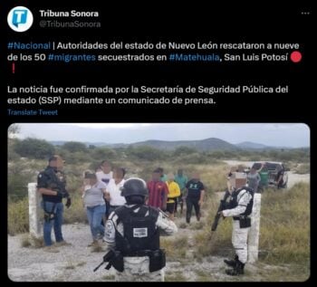 Encuentran a migrantes secuestrados en Nuevo León, dan a conocer específicamente dónde los encontraron