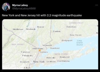 Terremoto de 2.2 de magnitud sacude a Nueva York y Nueva Jersey