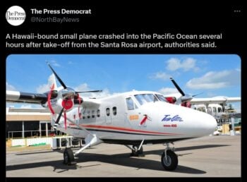 El avión estrellado tenía capacidad para 19 pasajeros