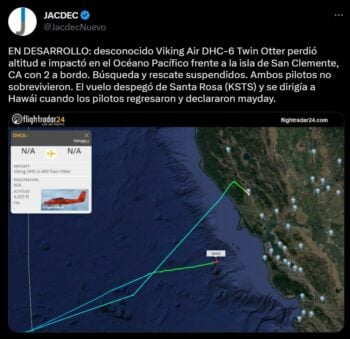 La situación en desarrollo fue informada por Twitter