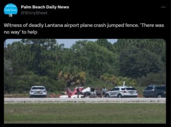 La avioneta quedó hecha pedazos