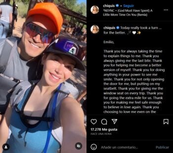 La cantante felicita a su pareja en su cumpleaños