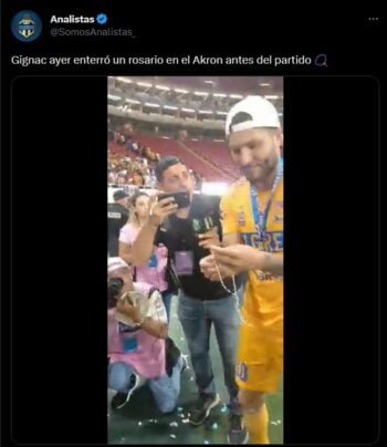 Did a Tigres player do witchcraft? They assure that Gignac's suspicious action was to win the game