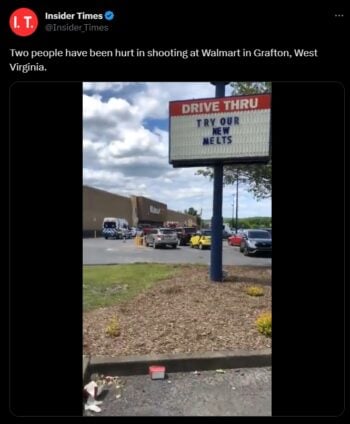 Tiroteo en Walmart de Grafton, West Virginia deja varios heridos