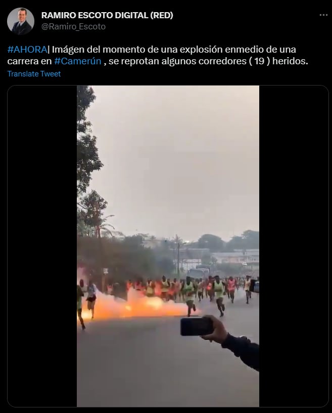 La explosión en la carrera de Camerún tiene un motivo