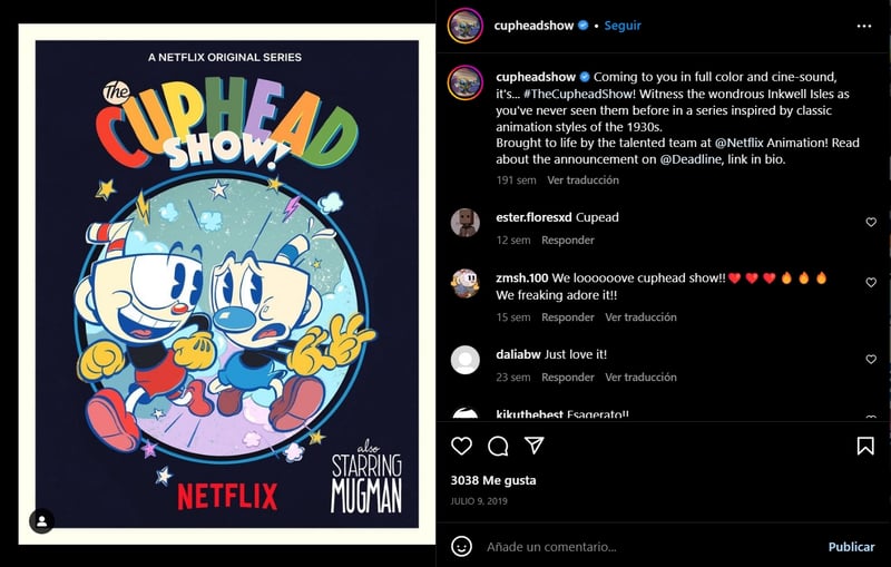 Adaptaciones de videojuegos a series o películas: Cuphead
