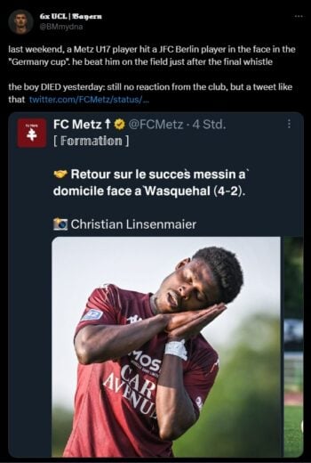 El polémico tweet que borró el equipo rival